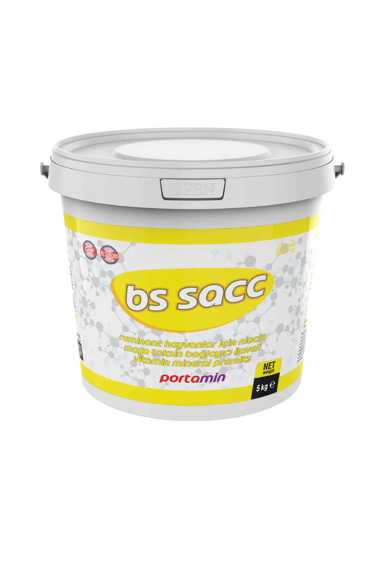 BS SACC  Niacin Maya Ve Toksin Bağlayıcı İlaveli Vitamin-Mineral Desteği 5 KG KOVA