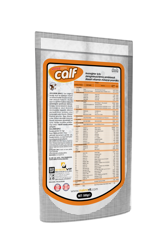 CALF Buzağı, Kuzu ve Oğlak Bağışıklık Güçlendirici Vitamin - Mineral Premiks