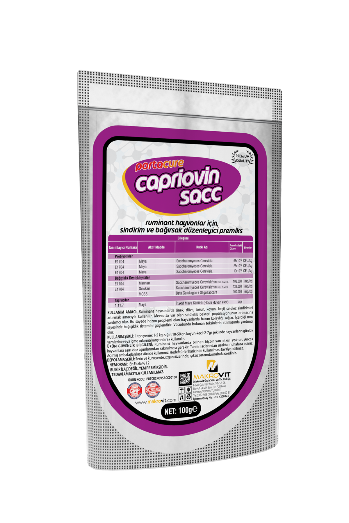 CAPRİOVİN SACC Bağırsak Flora Düzenleyici Premiks