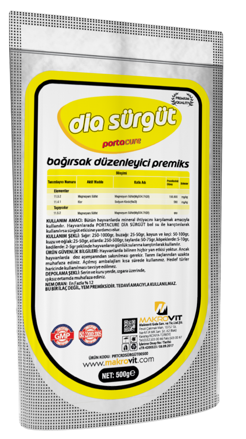 DİA SÜRGÜT Bağırsak Gevşemesini Güçlendiren Destekleyici