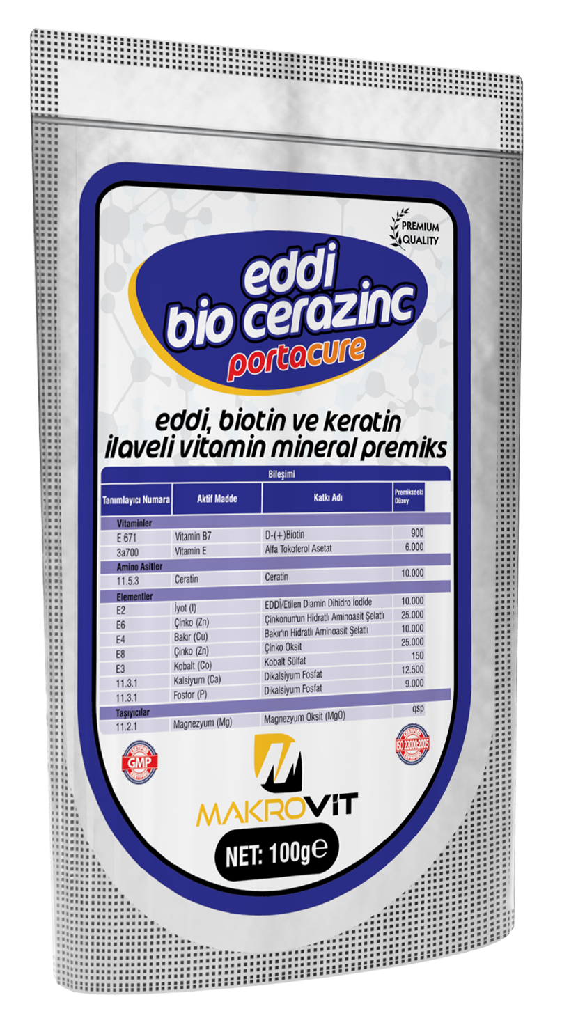 EDDİ BİOZİNC Tırnak ve Tüy Güçlendirici  Vitamin Ve Mineral Premiks