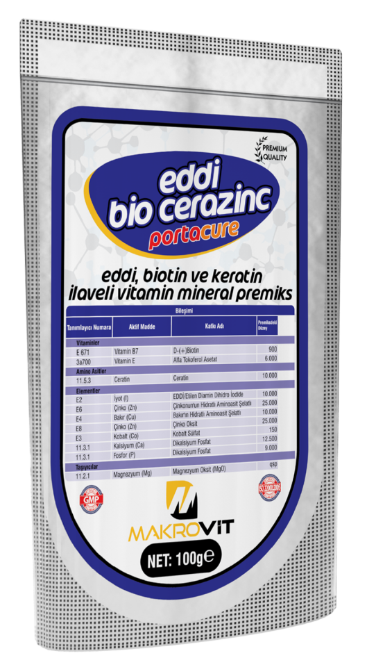 EDDİ BİOZİNC Tırnak ve Tüy Güçlendirici  Vitamin Ve Mineral Premiks