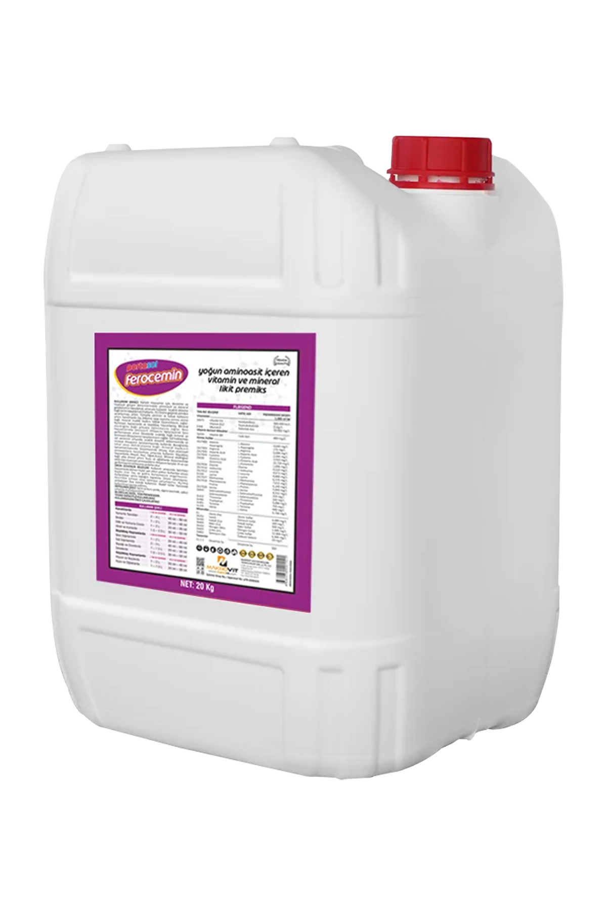 FEROCEMİN Yoğun Aminoasit İçeren Vitamin Ve Mineral - Likit 20 Litre
