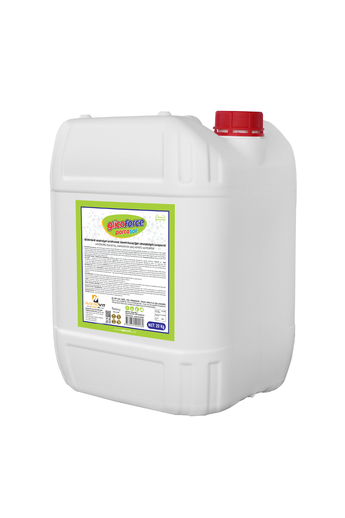 GLICOFORCE Ketozis ve Yağlı Karaciğer Önleyici 20 Litre