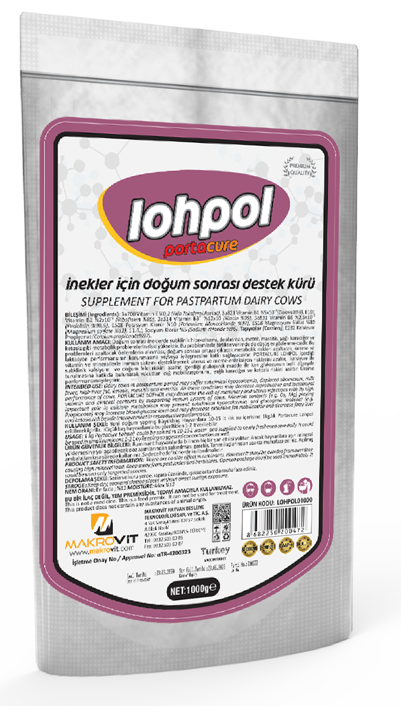 LOHPOL İnekler İçin Doğum Sonrası  Destek Kürü