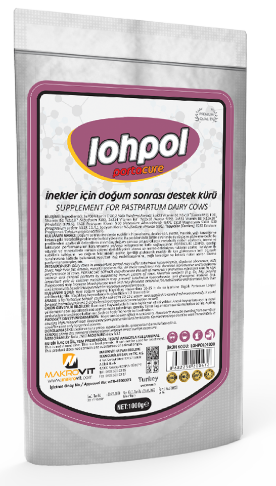 LOHPOL İnekler İçin Doğum Sonrası  Destek Kürü