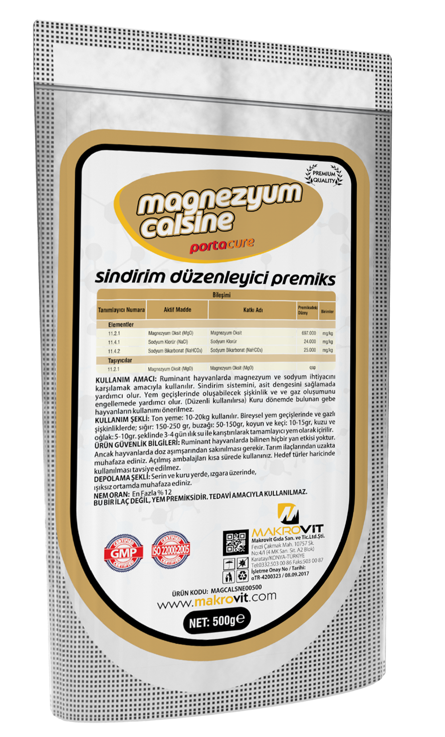 MAGNEZYUM CALSİNE Sindirimi Kolaylaştıran Premiks