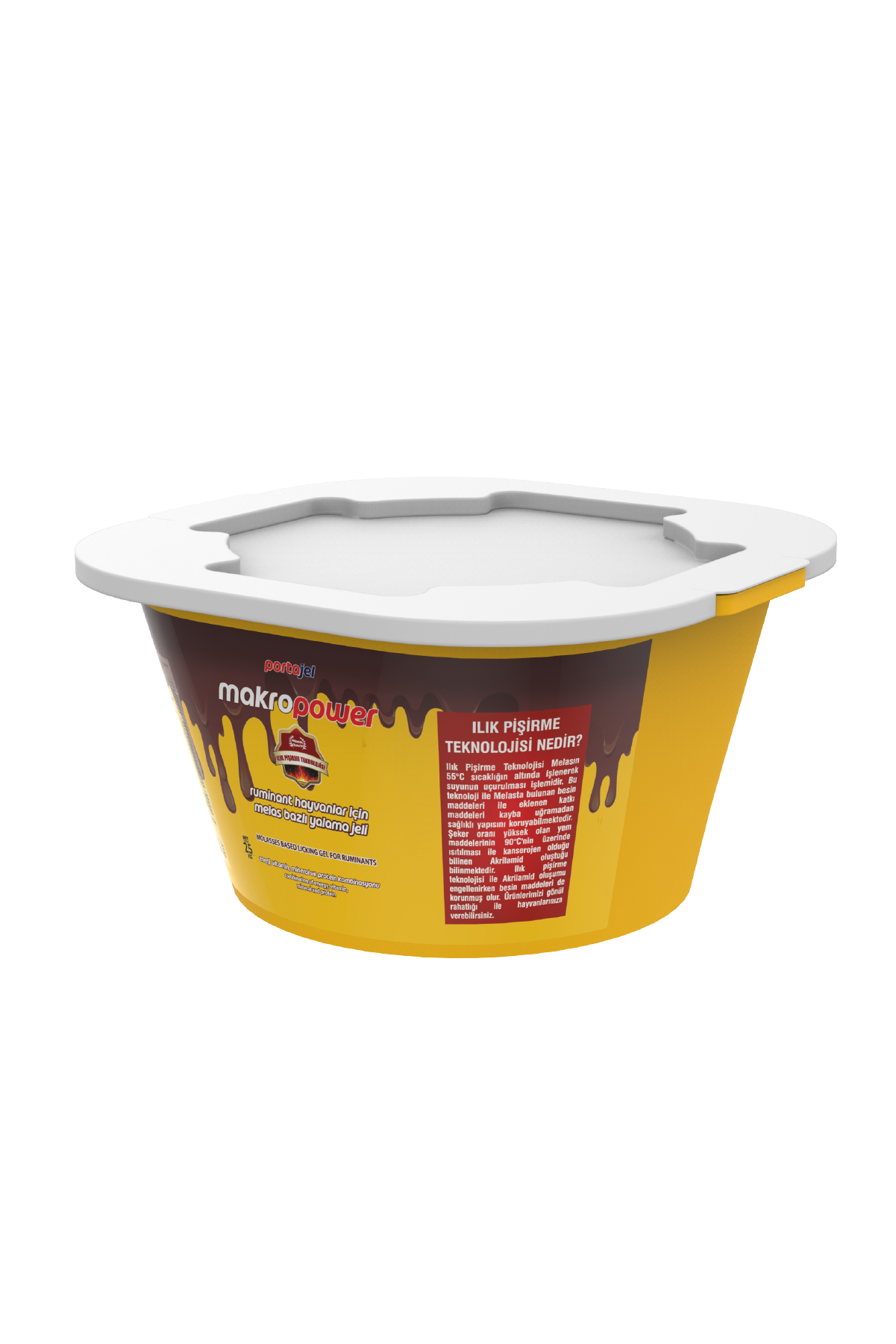 MAKROPOWER Yüksek Proteinli Melas Bazlı Yalama Jelİ 20 KG KOVA
