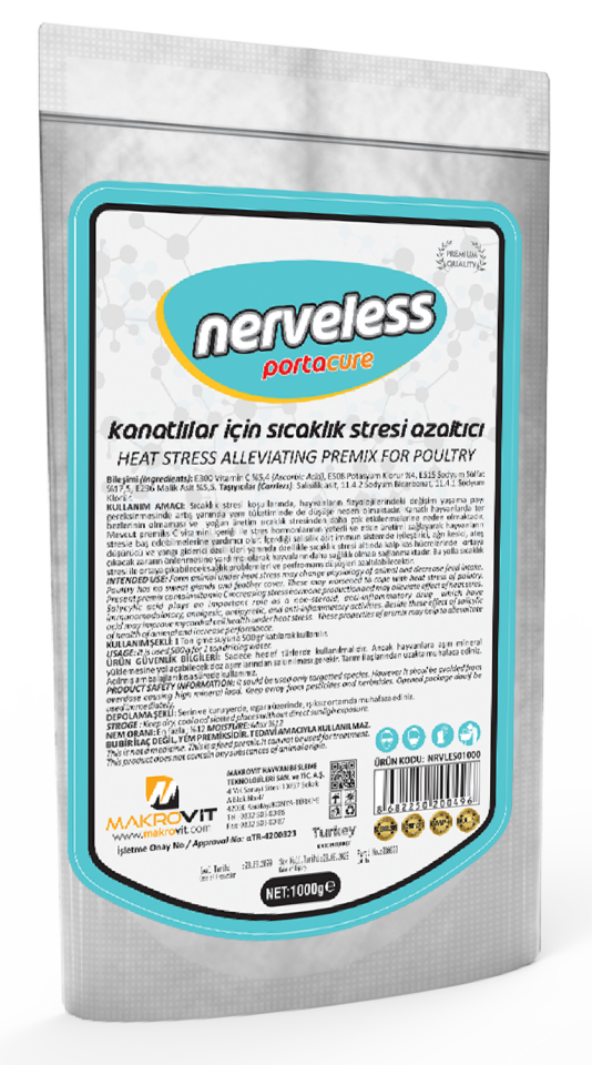 NERVELESS Kanatlılar İçin Sıcaklık Stres Azaltıcı Premiks