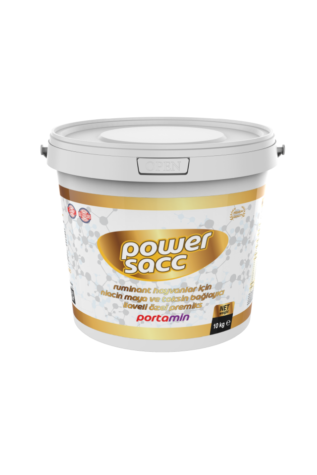 POWERSACC Ruminant Hayvanlar İçin, Niacin Maya ve Toksin Bağlayıcı İlaveli Özel Tamamlayıcı Yem