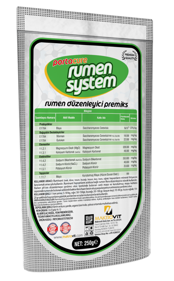 RUMEN SYSTEM Rumen Flora Ve Ph Düzenleyici Premiks