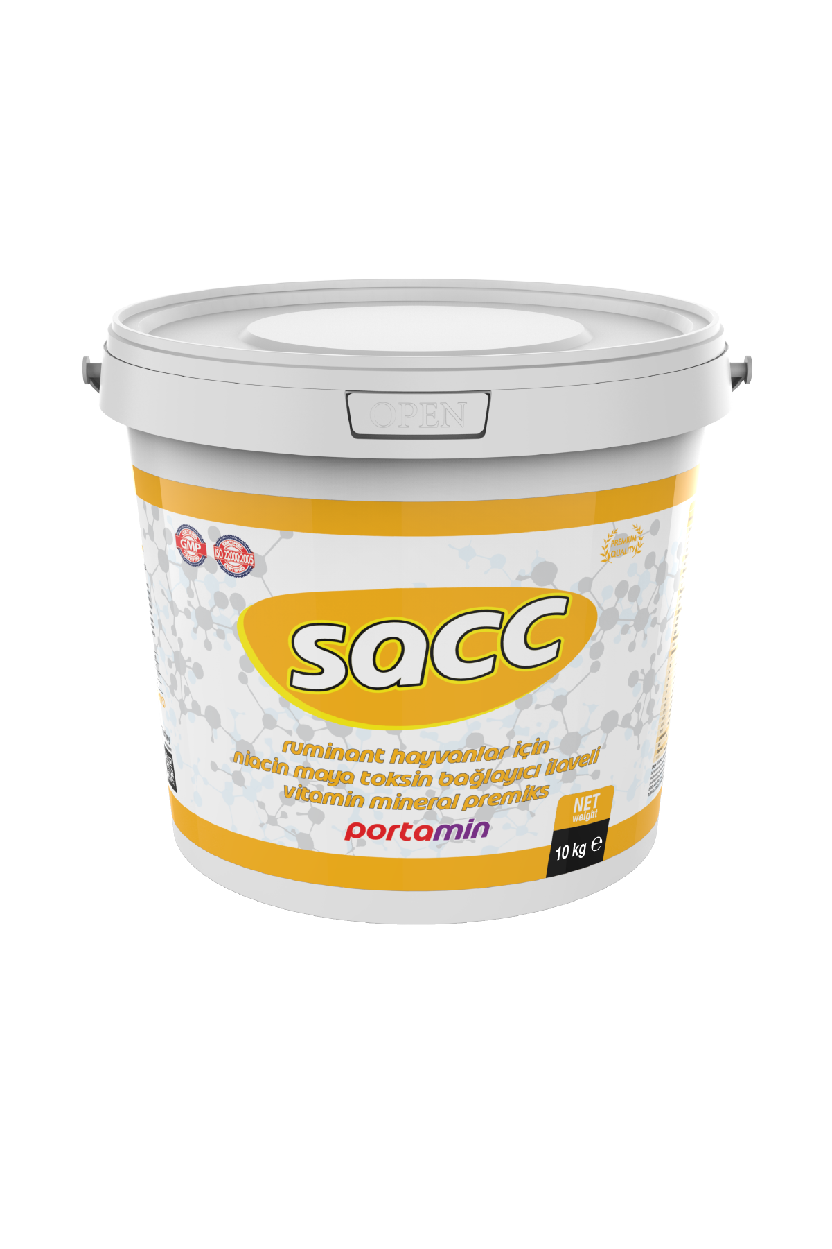 SACC Ruminant Hayvanlar İçin, Niacin Maya Ve Toksin Bağlayıcı İlaveli, Vitamin-Mineral 10 KG KOVA