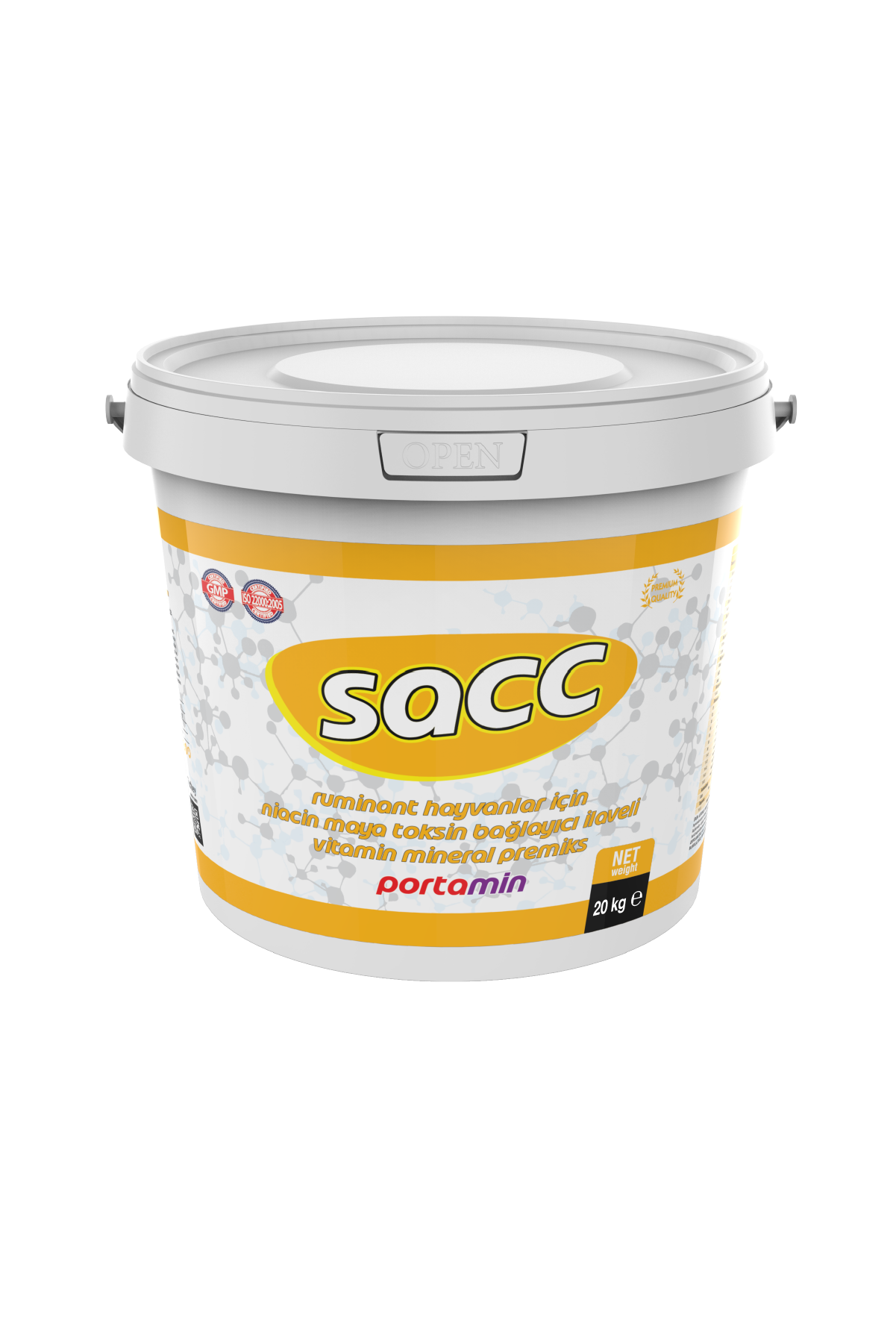 SACC Ruminant Hayvanlar İçin, Niacin Maya Ve Toksin Bağlayıcı İlaveli, Vitamin-Mineral 20 KG KOVA
