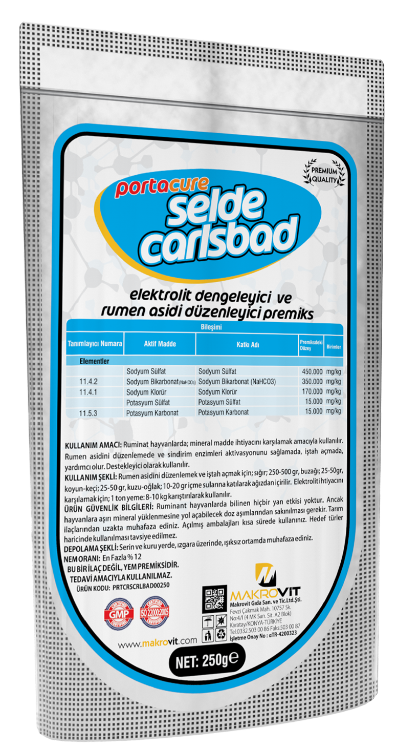 SELDE CARLSBAD Elektrolit Dengeleyici ve Rumen Ph Düzenleyici