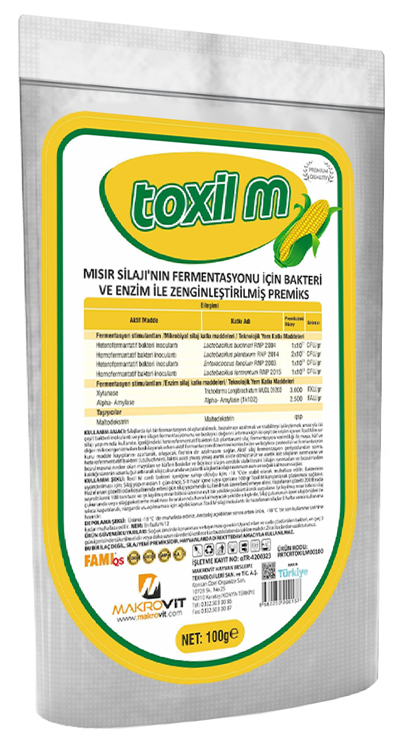 TOXIL M Mısır Silajı’nın Fermentasyonu İçin Bakteri Ve Enzim İle Zenginleştirilmiş Premiks