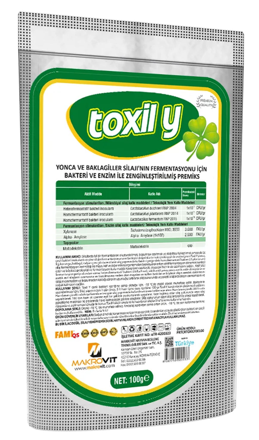 TOXİL Y Yonca Ve Baklagiller Silajının Fermentasyonu İçin Bakteri Ve Enzim İle Zenginleştirilmiş Premiks
