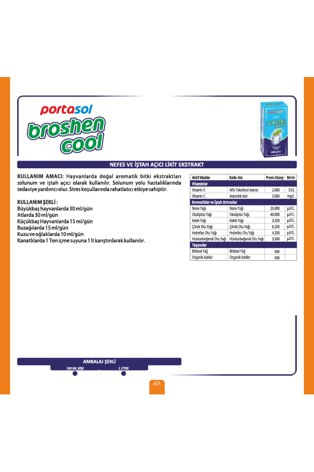 BROSHEN COOL Nefes Ve İştah Açıcı Likit Ekstrakt