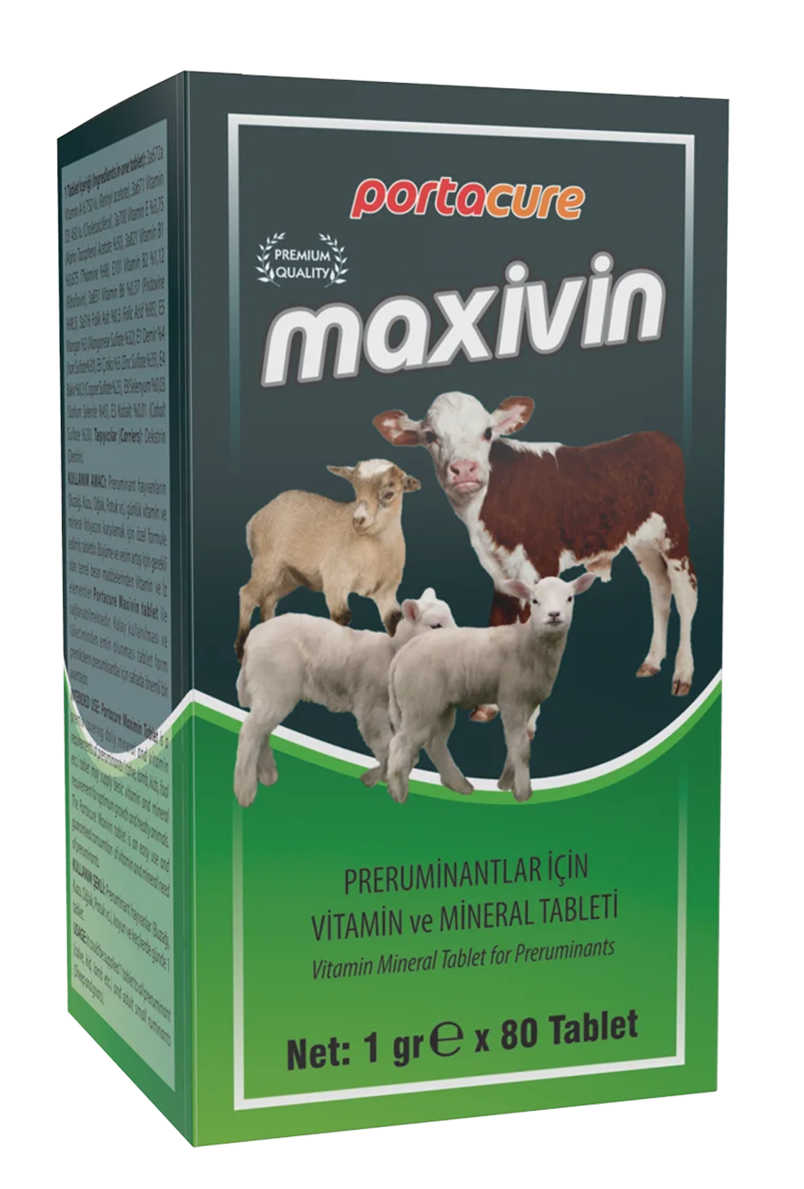 MAXİVİN Buzağı, Kuzu ve Oğlak için Yüksek Düzey Vitamin Ve Mineral Tableti