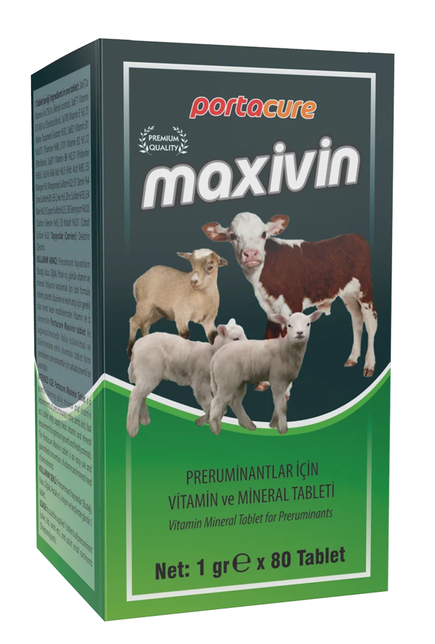 MAXİVİN Buzağı, Kuzu ve Oğlak için Yüksek Düzey Vitamin Ve Mineral Tableti