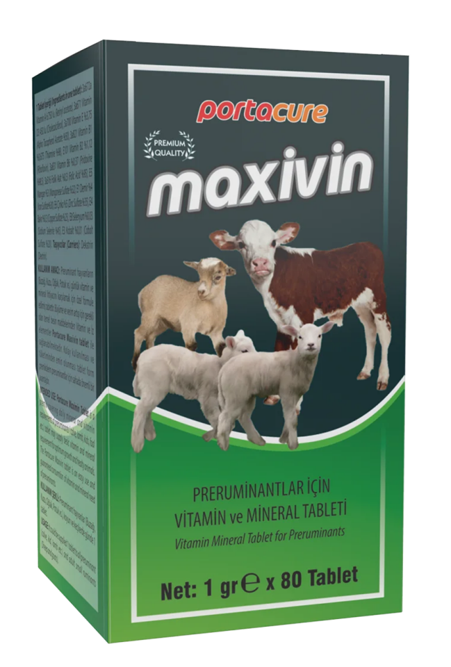 MAXİVİN Buzağı, Kuzu ve Oğlak için Yüksek Düzey Vitamin Ve Mineral Tableti