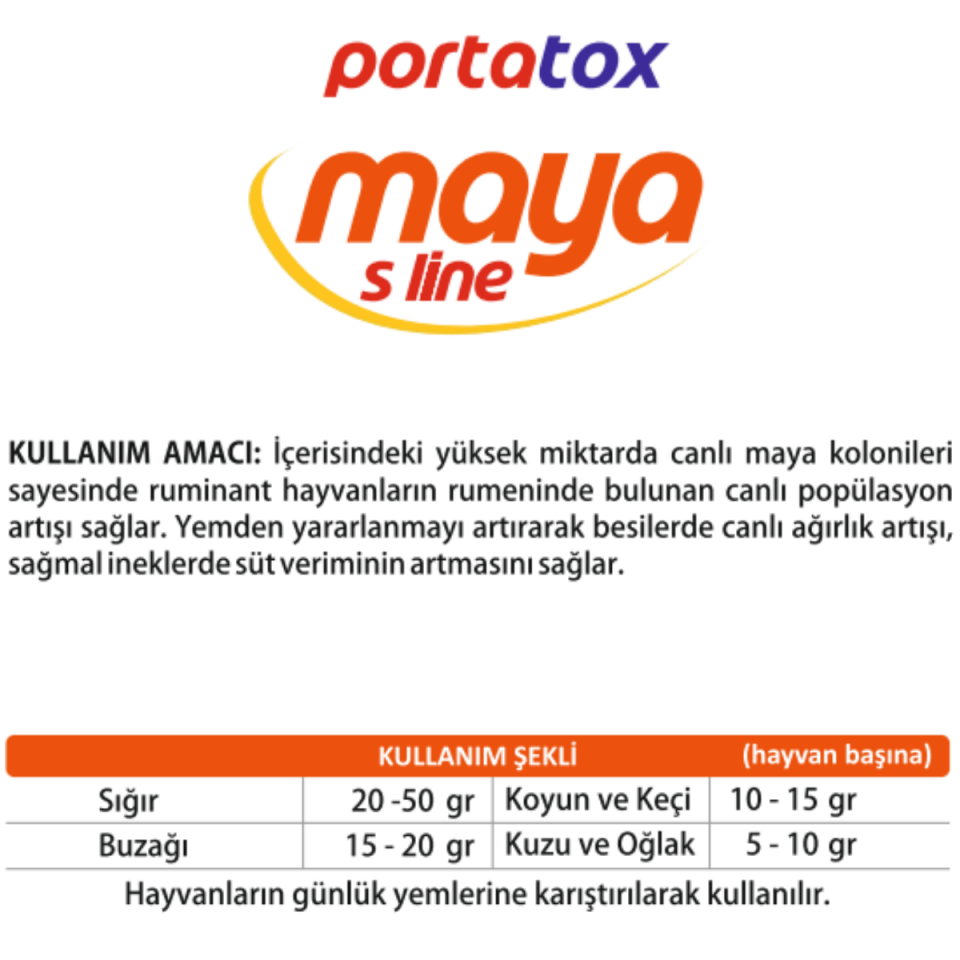 MAYA S LİNE Rumen Ve Bağırsak Flora Düzenleyici Özel Maya