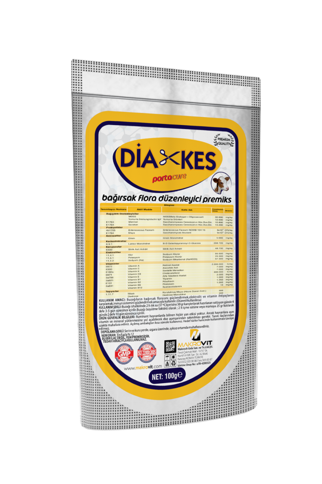 DİAKES Buzağılar İçin İshal Kesici ve Bağışıklık Destekleyici Tamamlayıcı Yem